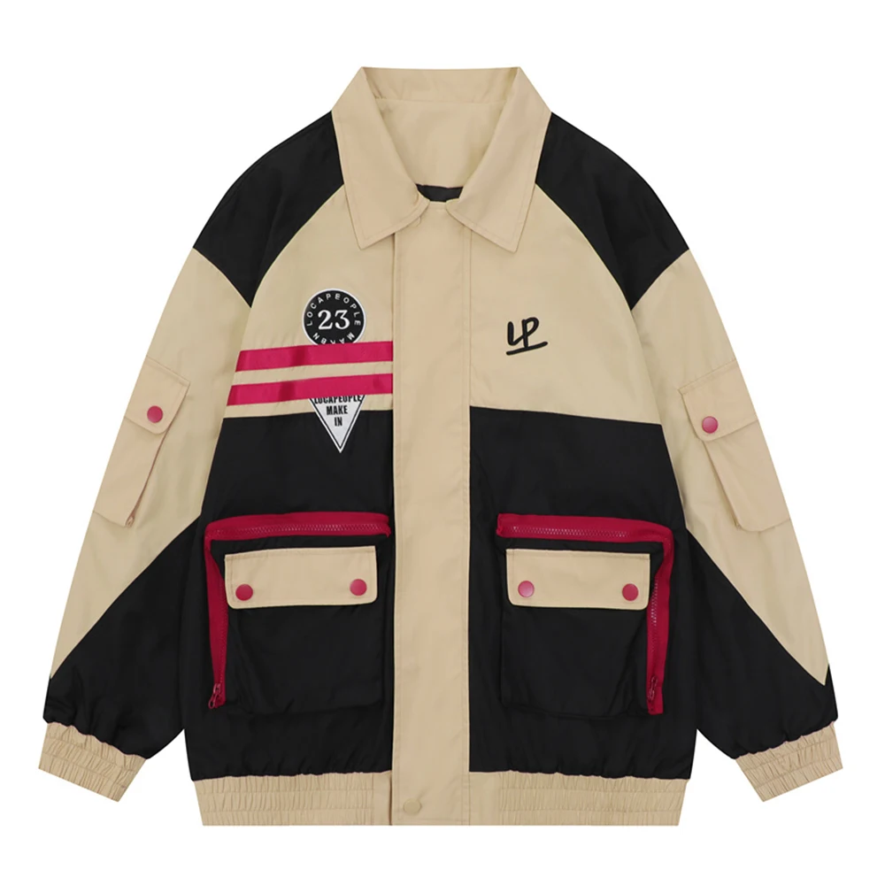 Big Pockets Turn-down Collar Men's Jackets Patchwork Street Fashion Jackets for Man 2 Colors
Big Pockets Turn-down Collar Men's Jackets Patchwork Street Fashion Jackets for Man 2 Colors