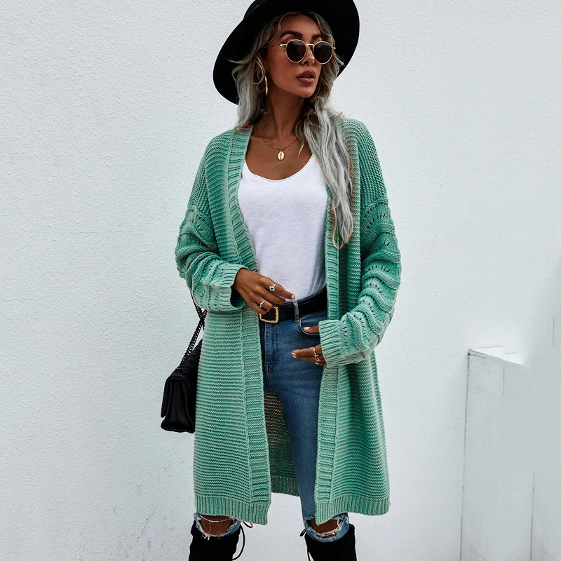 OL Commuter Cardigan Solid Color Women's Long Sleeve Loose Knit Sweater Women Sweater Coat Winter Casual Long Knitted Cardigans
OL Commuter Cardigan Solid Color Women's Long Sleeve Loose Knit Sweater Women Sweater Coat Winter Casual Long Knitted Cardigans