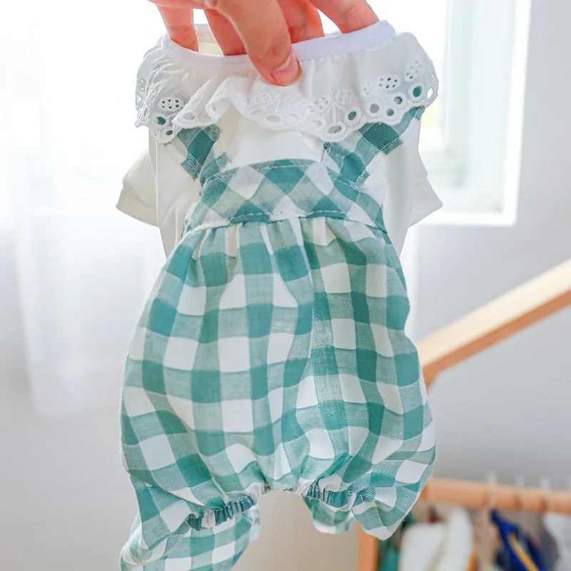 Plaid Pet Dog Cat Clothing Laides Summer Thin Soft and Comfortable Fashion Dog Clothes For Small Dos Poodle Puppy Jumpsuit
Plaid Pet Dog Cat Clothing Laides Summer Thin Soft and Comfortable Fashion Dog Clothes For Small Dos Poodle Puppy Jumpsuit