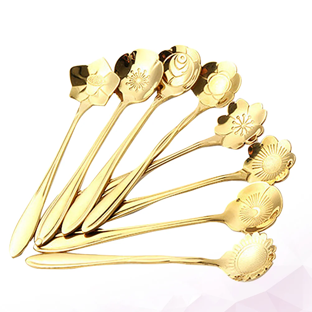 8 Pcs Cake Spoon Home Assorted Flower Shape Spoons Stainless Steel Flowers Stirring Tableware Creative Kitchen
8 Pcs Cake Spoon Home Assorted Flower Shape Spoons Stainless Steel Flowers Stirring Tableware Creative Kitchen