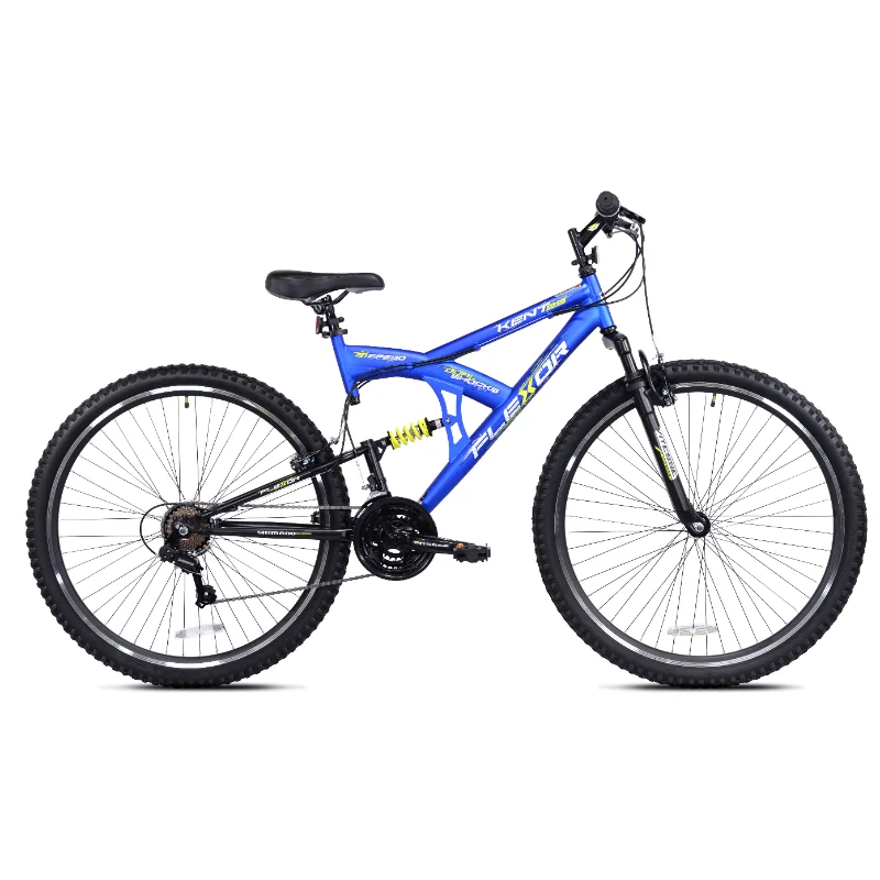 

Велосипеды Кент 29 дюймов Мужской горный велосипед Flexor с двойной подвеской, синий Дорожный велосипед, углеродный дорожный велосипед, велосипеды