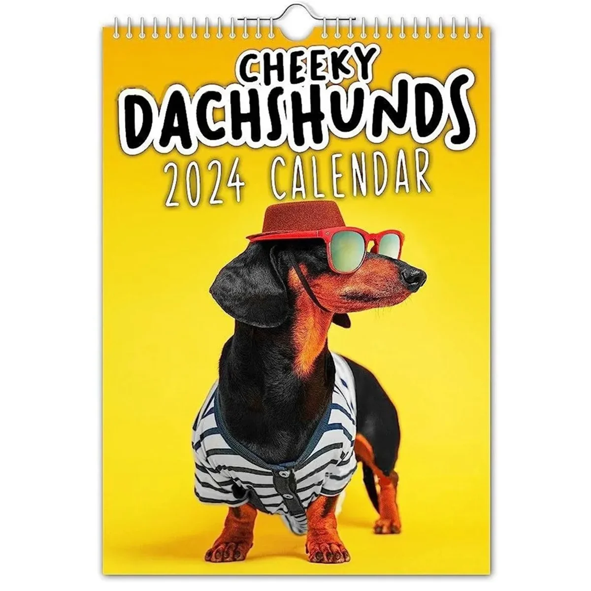 

Бумажный 2024 нежный календарь Dachshunds, подарок на Новый год, настенный календарь, Настенный декор, расписание времени, подвесной календарь на стену