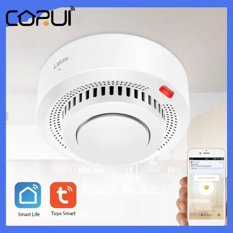 Датчик дыма CORUI Tuya, умный детектор дыма с Wi-Fi и управлением через приложение
Датчик дыма CORUI Tuya, умный детектор дыма с Wi-Fi и управлением через приложение