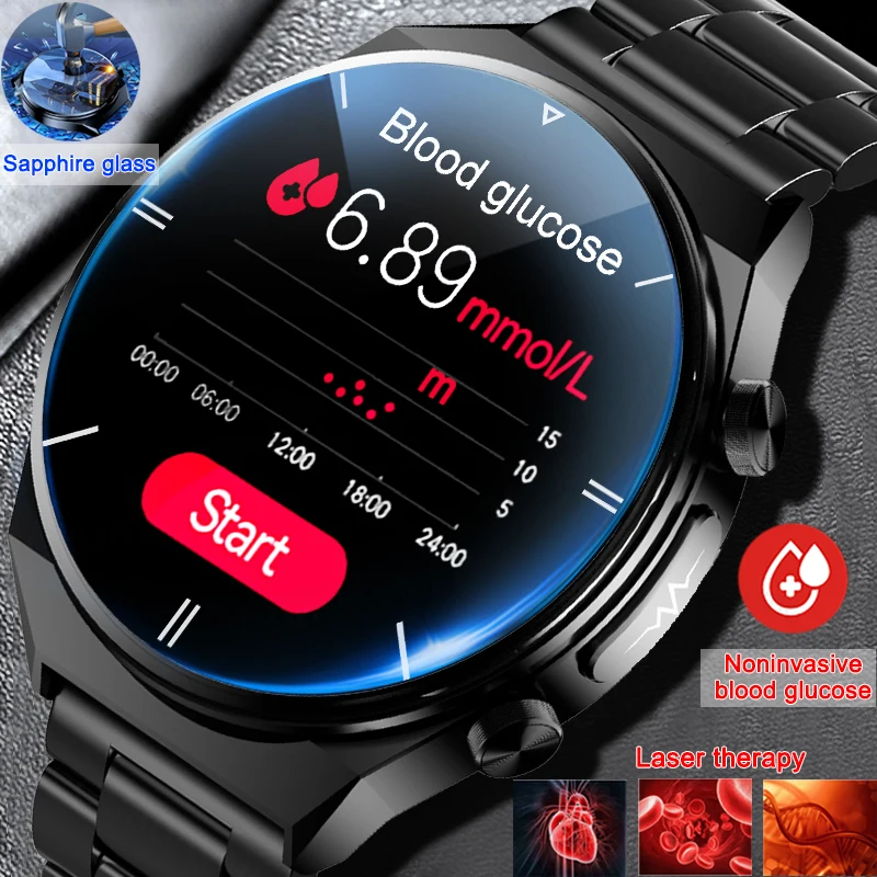 ECG+PPG Smartwatch Blood Sugar Blood lipids Blood Pressure Body Temperature Health Monitoring Laser Therapy Smart Watch For Men
ECG+PPG Smartwatch Blood Sugar Blood lipids Blood Pressure Body Temperature Health Monitoring Laser Therapy Smart Watch For Men