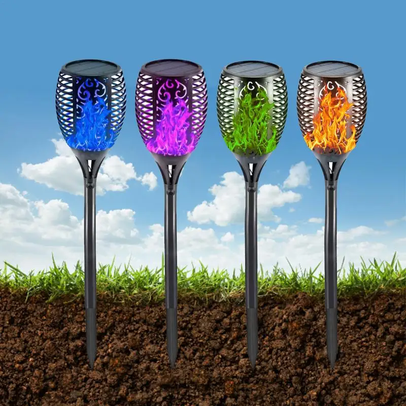 Imitation Flame Solar Led Lights Halloween Decoration Outdoor Solar Torch Lights Waterproof Garden Flickering Dancing Flame Lamp
Imitation Flame Solar Led Lights Halloween Decoration Outdoor Solar Torch Lights Waterproof Garden Flickering Dancing Flame Lamp