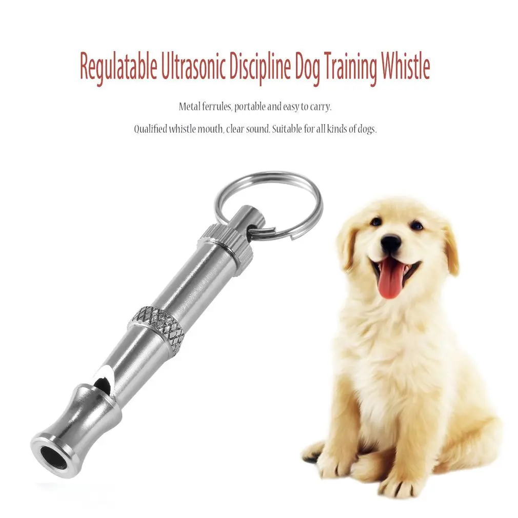Stainless Steel Adjustable Whistle Keychain Pet Obedient Whistle Sound Waves Whistles Dogs Train Whistle Household Pet Supplies
Stainless Steel Adjustable Whistle Keychain Pet Obedient Whistle Sound Waves Whistles Dogs Train Whistle Household Pet Supplies