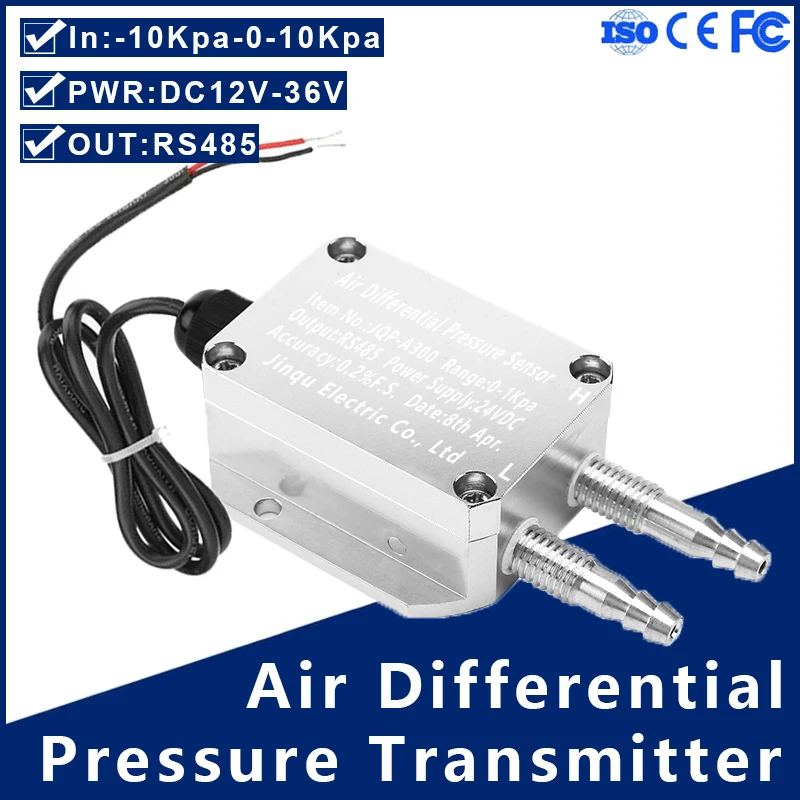 Air Differential Pressure Transmitter RS485 Output Micro Differential Pressure Sensor Fan Pipeline Furnace Negative Pressure
Air Differential Pressure Transmitter RS485 Output Micro Differential Pressure Sensor Fan Pipeline Furnace Negative Pressure