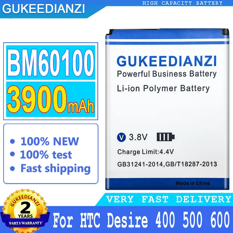 Bateria 3900mAh Battery BM60100 BO47100 For HTC Desire 400 500 600 Dual SIM 609d 5088 5060 C525c C525E High Quality Battery
Bateria 3900mAh Battery BM60100 BO47100 For HTC Desire 400 500 600 Dual SIM 609d 5088 5060 C525c C525E High Quality Battery