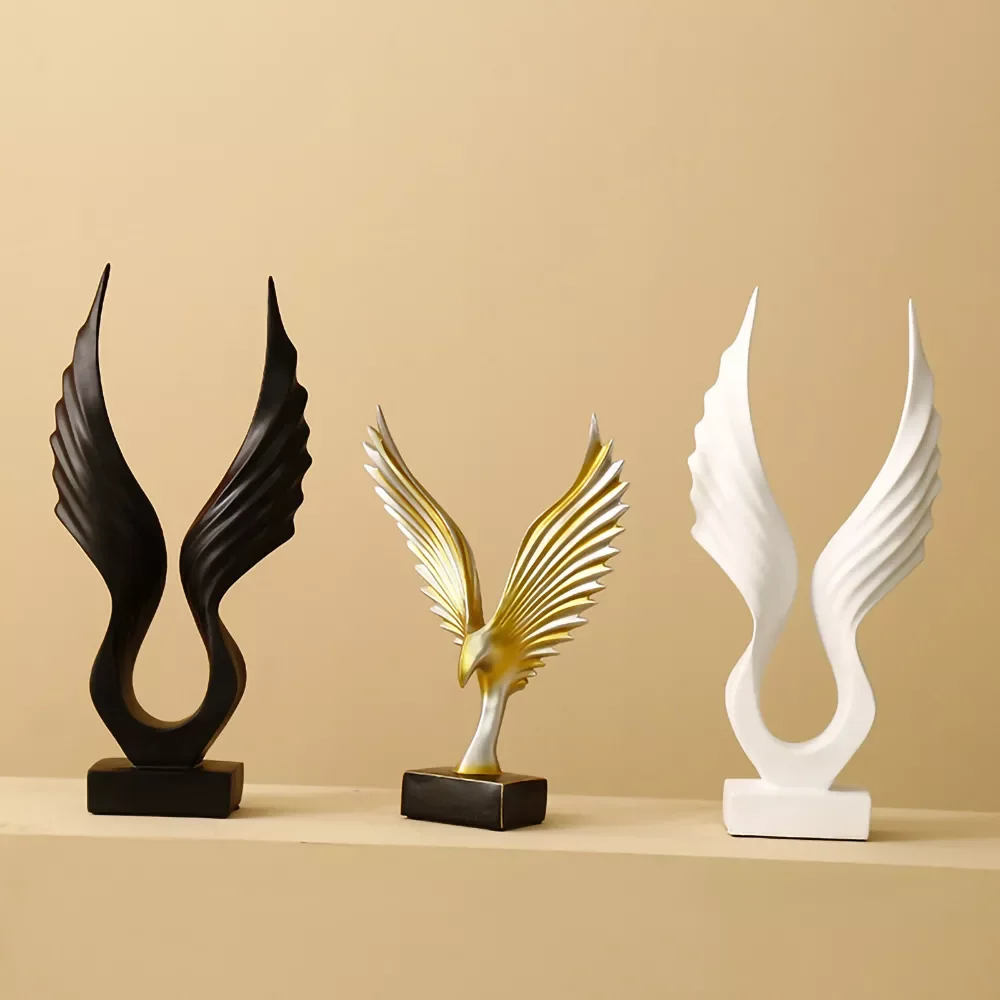 Nordic Angel Wings Resin Sculpture Modern Abstract Figurine Home Decoration Simple House Decorative Sculptures Housewarming Gift
Nordic Angel Wings Resin Sculpture Modern Abstract Figurine Home Decoration Simple House Decorative Sculptures Housewarming Gift