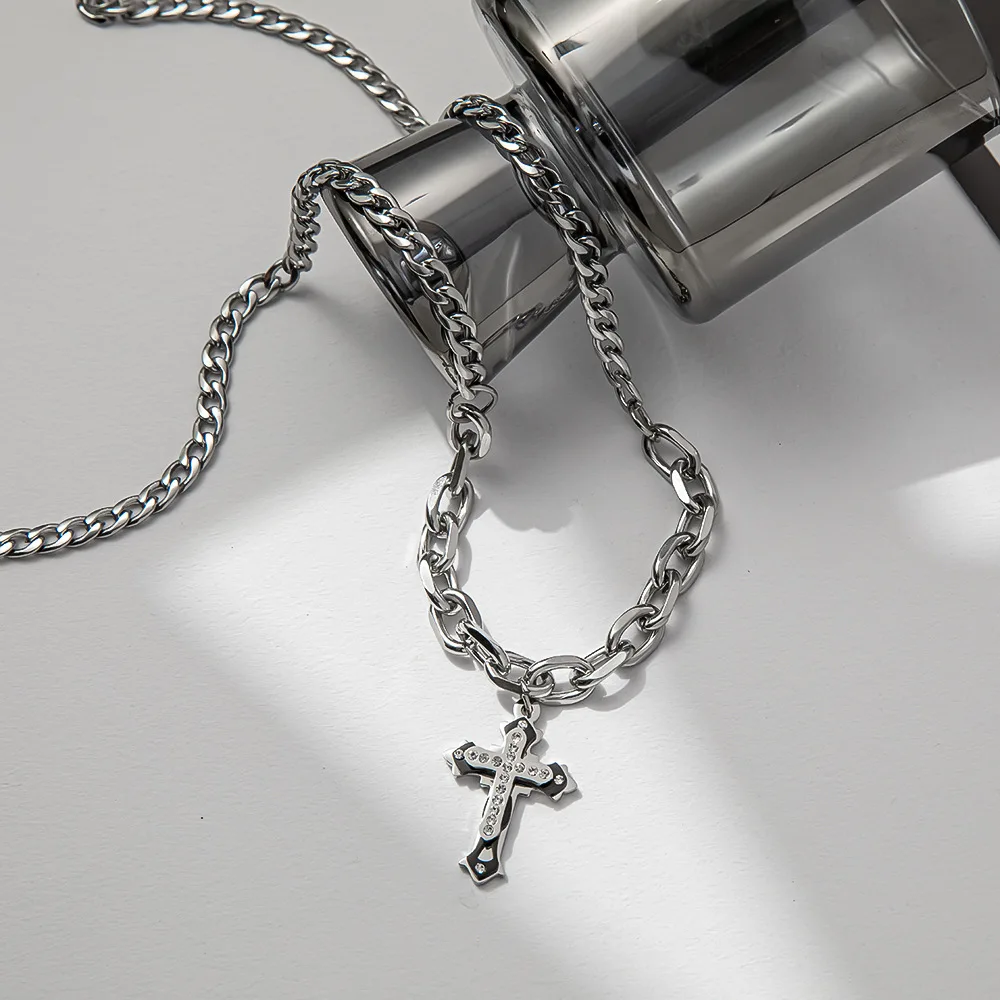 2022 Hot Fashion Cross Chain Men Women for Necklace Handmade Stainless Steel Link Chain Necklaces Sweater Chain Jewelry Gift
2022 Hot Fashion Cross Chain Men Women for Necklace Handmade Stainless Steel Link Chain Necklaces Sweater Chain Jewelry Gift