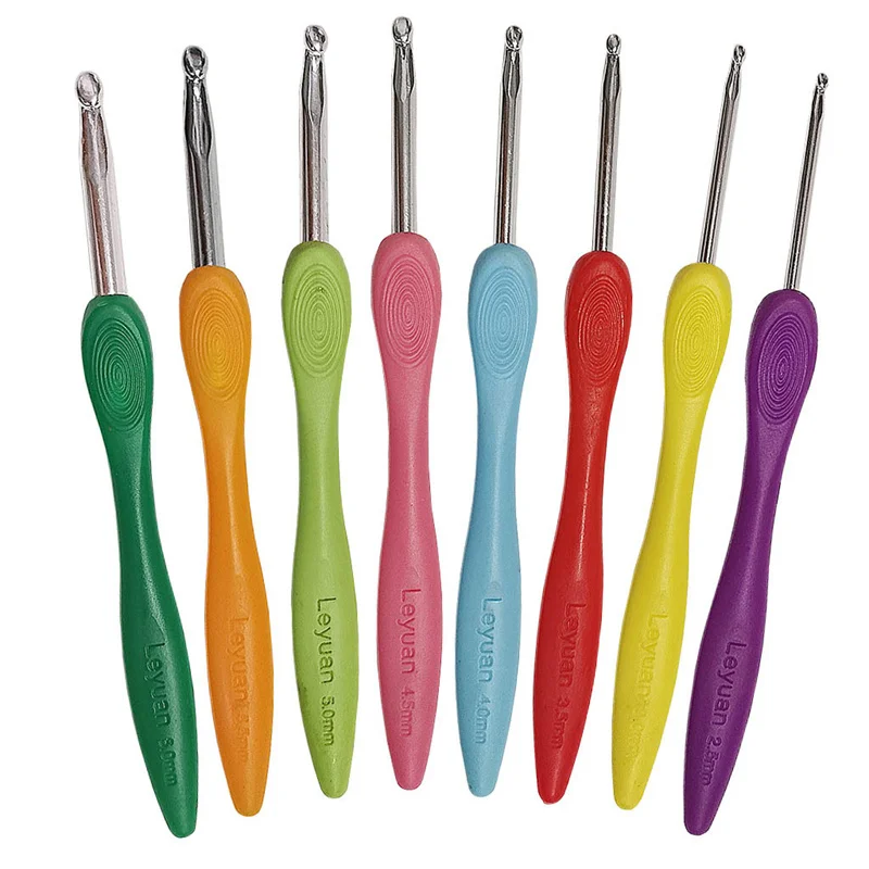 8pcs Crochet Hook 2.5-6.0mm Aluminum Crochet Needles With Colorful Soft Rubber Grip Cushioned Handles Knitting Needles
8pcs Crochet Hook 2.5-6.0mm Aluminum Crochet Needles With Colorful Soft Rubber Grip Cushioned Handles Knitting Needles