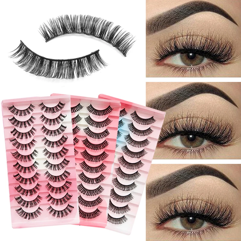 Natural Thick DD Curl False Eyelashes Russian Volume 3D Faux Lashes 10 Pairs Reusable False Eyelashes Lashes Extension New Women
Natural Thick DD Curl False Eyelashes Russian Volume 3D Faux Lashes 10 Pairs Reusable False Eyelashes Lashes Extension New Women