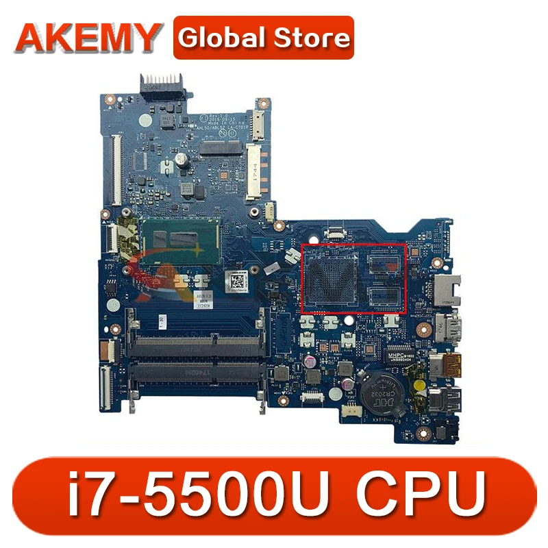 LA-C701P AHL50 / ABL52 for HP 15-AC 15T-AC 250 G4 notebook motherboard CPU i7-5500U DDR3 100% test work 817844-601
LA-C701P AHL50 / ABL52 for HP 15-AC 15T-AC 250 G4 notebook motherboard CPU i7-5500U DDR3 100% test work 817844-601