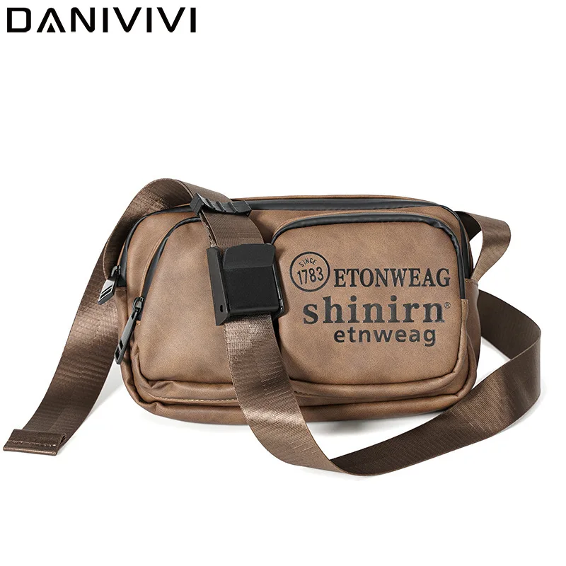 

Luxury Crossbody Bag Men Brand Design PU Leather Shoulder Bag Man Business Messenger Bag Male Mobile Phone Bag Falp Bag 2022