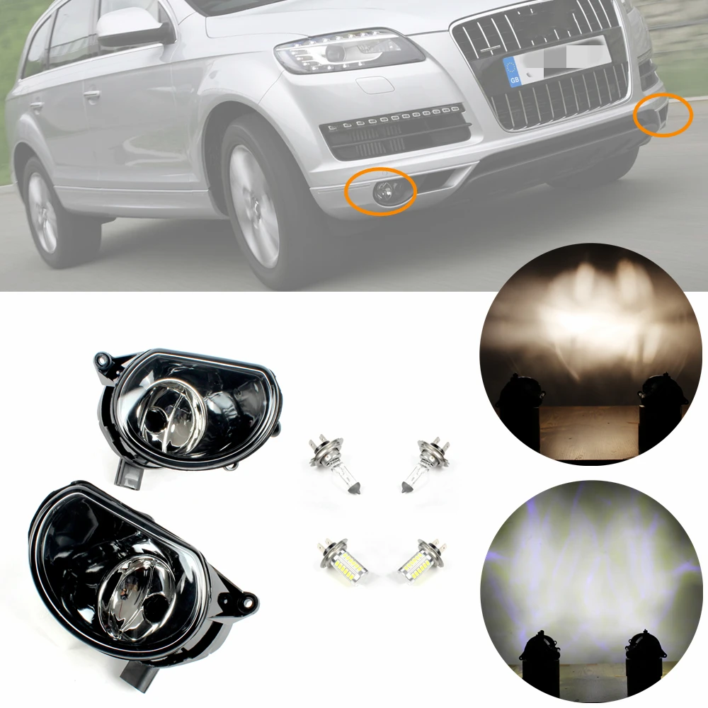 LED Halogen Fog Light Car Lights For Audi Q7 2006 2007 2008 2009 Front Bumper Fog Lamp With Bulbs 
LED Halogen Fog Light Car Lights For Audi Q7 2006 2007 2008 2009 Front Bumper Fog Lamp With Bulbs