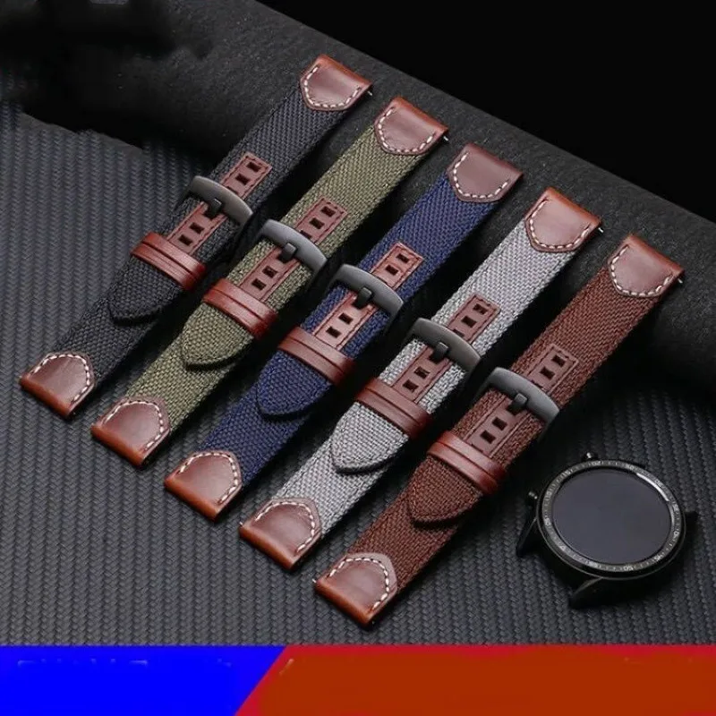 Universal Retrosle Nylon with Leather Watchband 20mm 22mm 24mm Watch Strap Band High Quality Bracelet for CASIO DW Samsung Moto
Universal Retrosle Nylon with Leather Watchband 20mm 22mm 24mm Watch Strap Band High Quality Bracelet for CASIO DW Samsung Moto