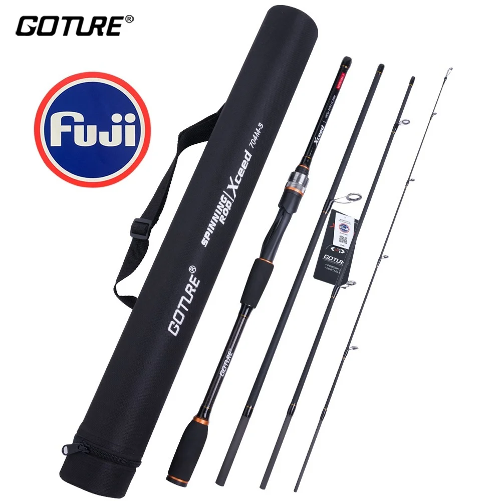 Goture Xceed II Japan Fuji Guide Ring Travel Fishing Rod 1.98m 2.1m 2.4m 2.7m 3.0m 30T Carbon Casting/Spinning Rod UL/L/ML/M/MH
Goture Xceed II Japan Fuji Guide Ring Travel Fishing Rod 1.98m 2.1m 2.4m 2.7m 3.0m 30T Carbon Casting/Spinning Rod UL/L/ML/M/MH