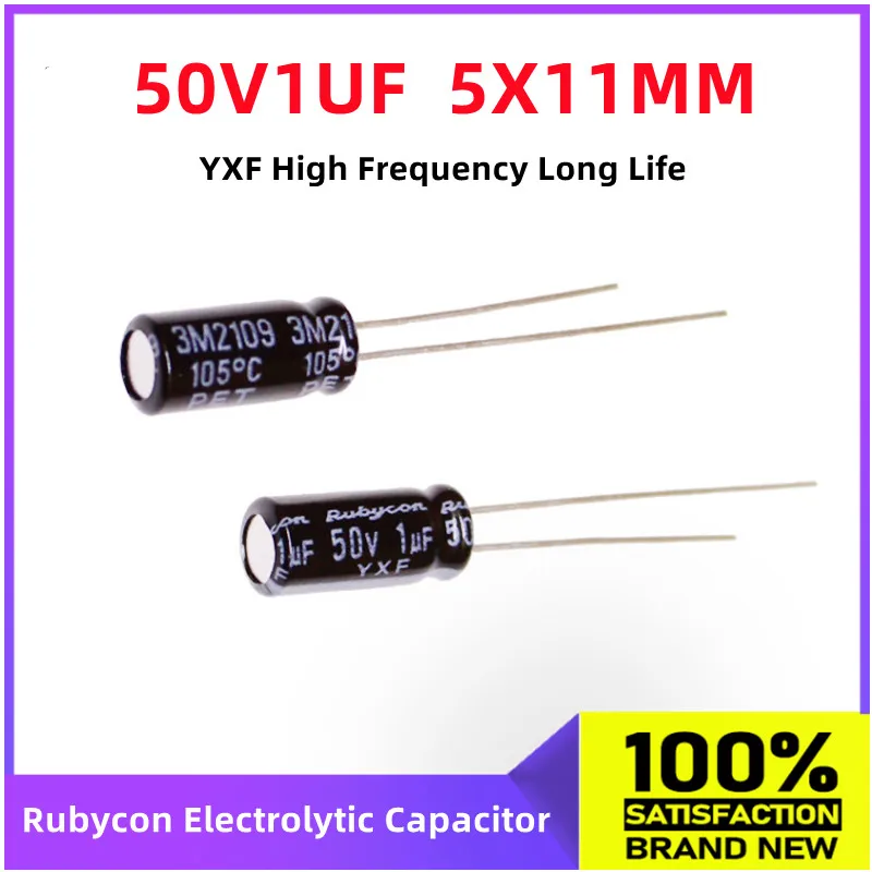 (10pcs) Rubycon Imported Electrolytic Capacitor 50V1UF 5X11MM Japanese Ruby YXF Series Long Life High-Frequency capacitance
(10pcs) Rubycon Imported Electrolytic Capacitor 50V1UF 5X11MM Japanese Ruby YXF Series Long Life High-Frequency capacitance
