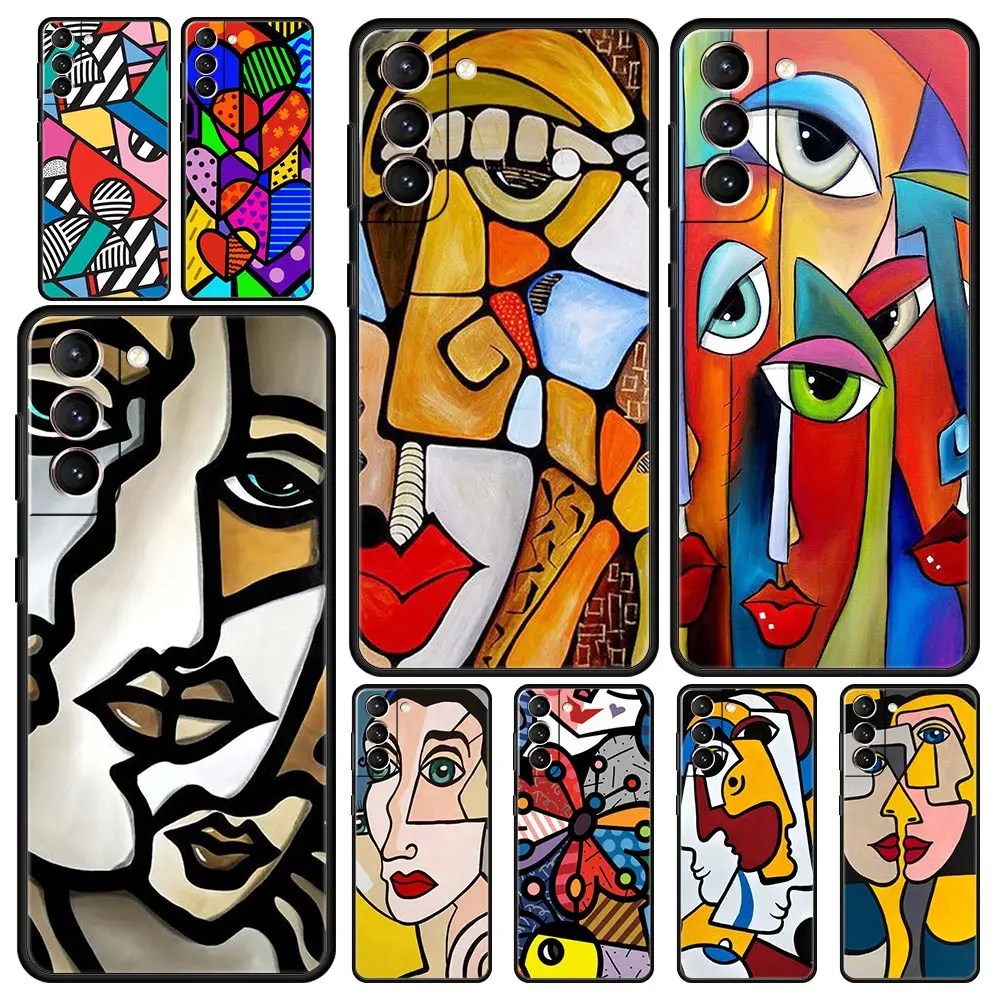 

Picasso abstract Art painting Phone Case For Samsung Galaxy S23 S22 S21 Ultra S20 FE 5G S10 S9 Plus S10E S8 Note 20 10 Cover