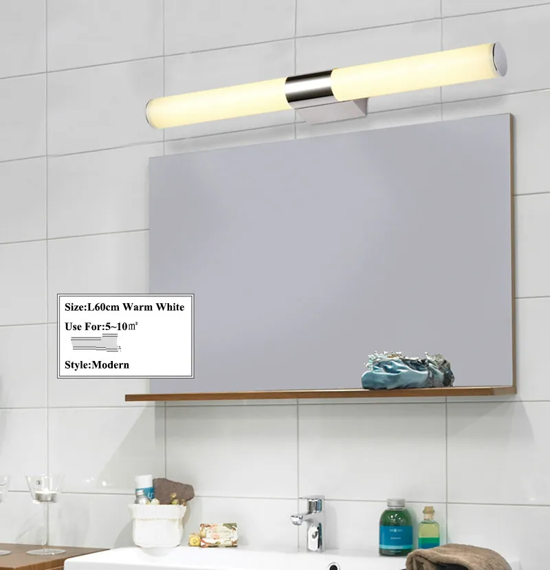 Modern LED Mirror Lights Makeup Dressing Room Bathroom Led Mirror Light Fixtures Lamp Home Decoration Wall Lighting
Modern LED Mirror Lights Makeup Dressing Room Bathroom Led Mirror Light Fixtures Lamp Home Decoration Wall Lighting