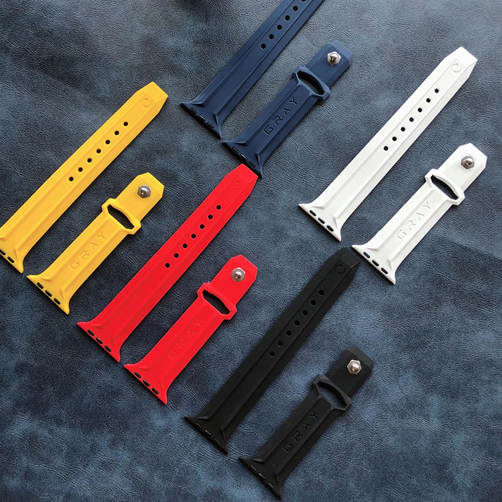 Silicone brand official watchband for apple watch 7 6 5 4 se 3 2 colorful sport strap for iwatch 41 45mm 42 44 38 40mm wristband
Silicone brand official watchband for apple watch 7 6 5 4 se 3 2 colorful sport strap for iwatch 41 45mm 42 44 38 40mm wristband