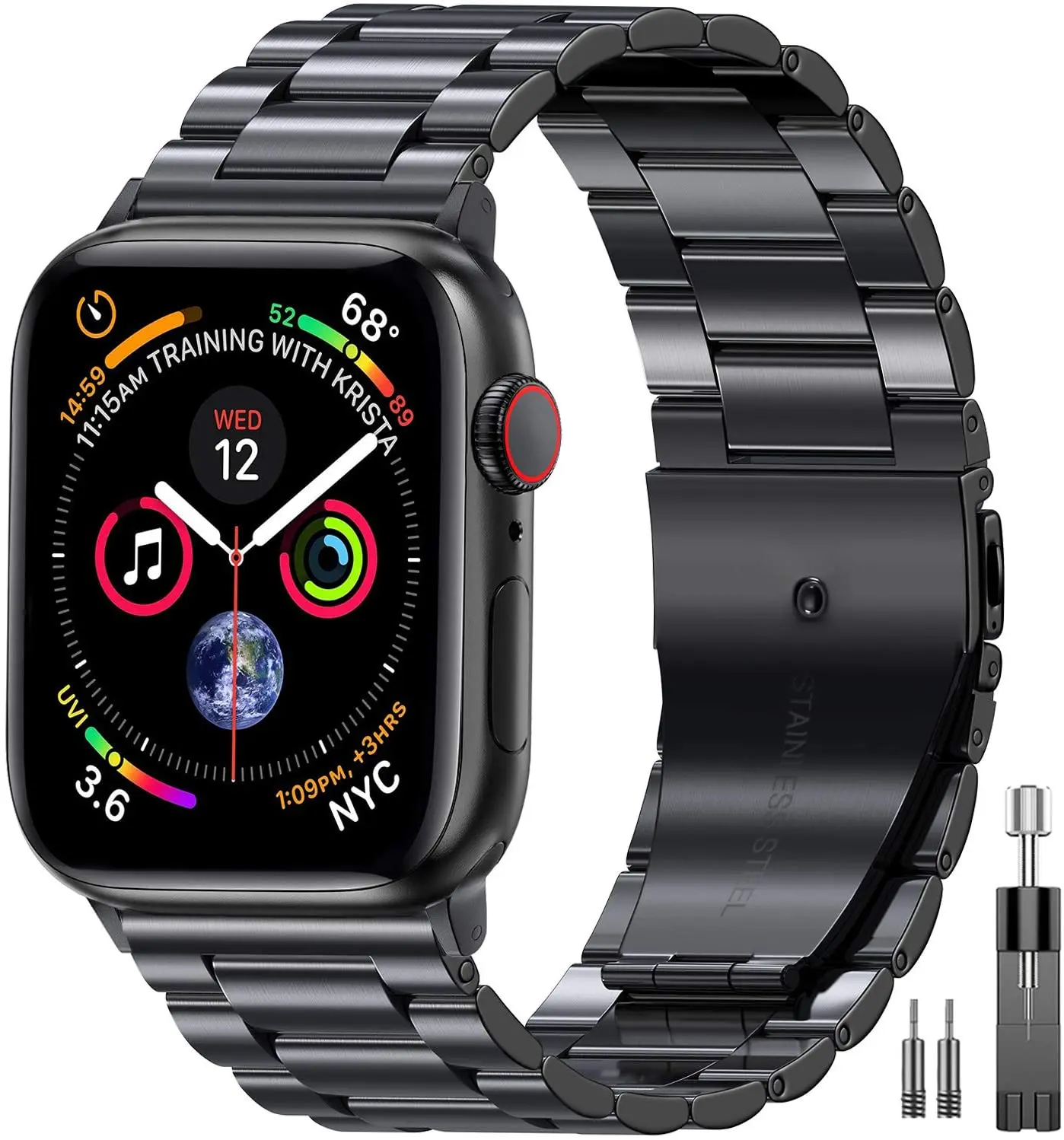 Metal Band For Apple Watch 7 45mm 41mm band Stainless steel Link bracelet wristband iWatch 6 5 4 3 2 SE 44mm 40mm 42mm correa
Metal Band For Apple Watch 7 45mm 41mm band Stainless steel Link bracelet wristband iWatch 6 5 4 3 2 SE 44mm 40mm 42mm correa
