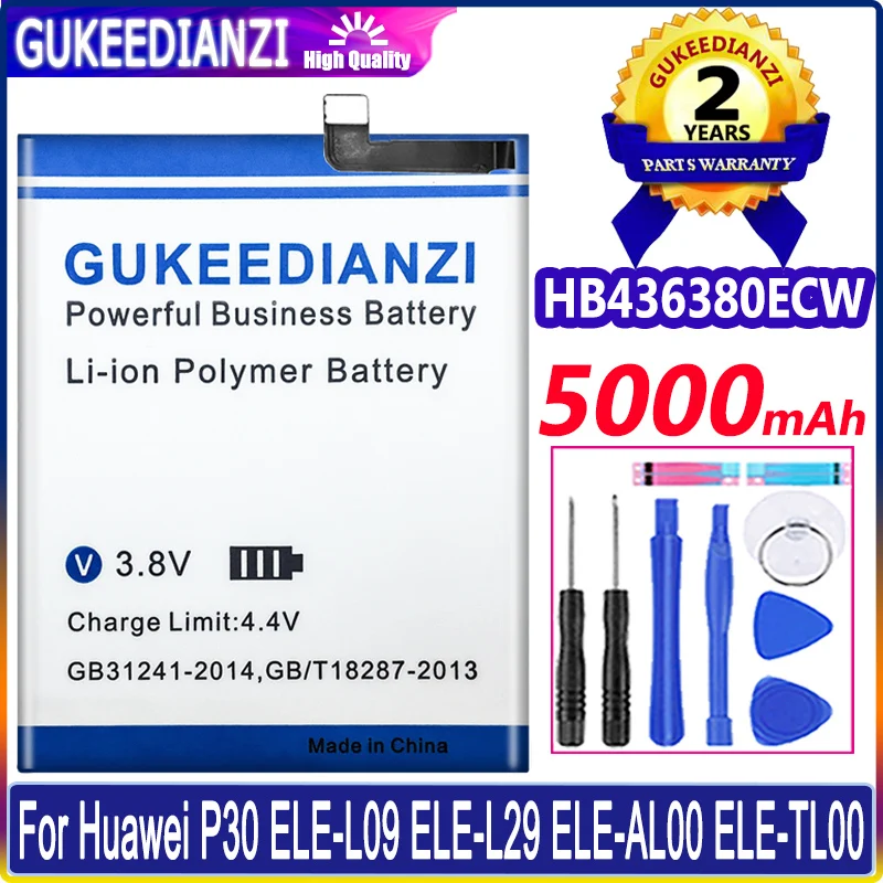 Для Huawei HB436380ECW 5000 мАч аккумулятор для HUAWEI P30 ELE-L09 ELE-L29 ELE-AL00 ELE-TL00 Мобильный телефон батареи + Инструменты
Для Huawei HB436380ECW 5000 мАч аккумулятор для HUAWEI P30 ELE-L09 ELE-L29 ELE-AL00 ELE-TL00 Мобильный телефон батареи + Инструменты