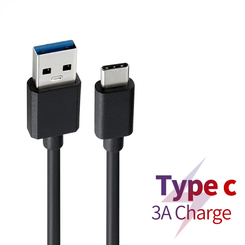 

Cord USB 3.1 Data Cable 5V3A PD 60W Fast Charge High Quality Black Wire For Type c Mobile Phone 0.3m 0.5m 1m 1.5m 2m