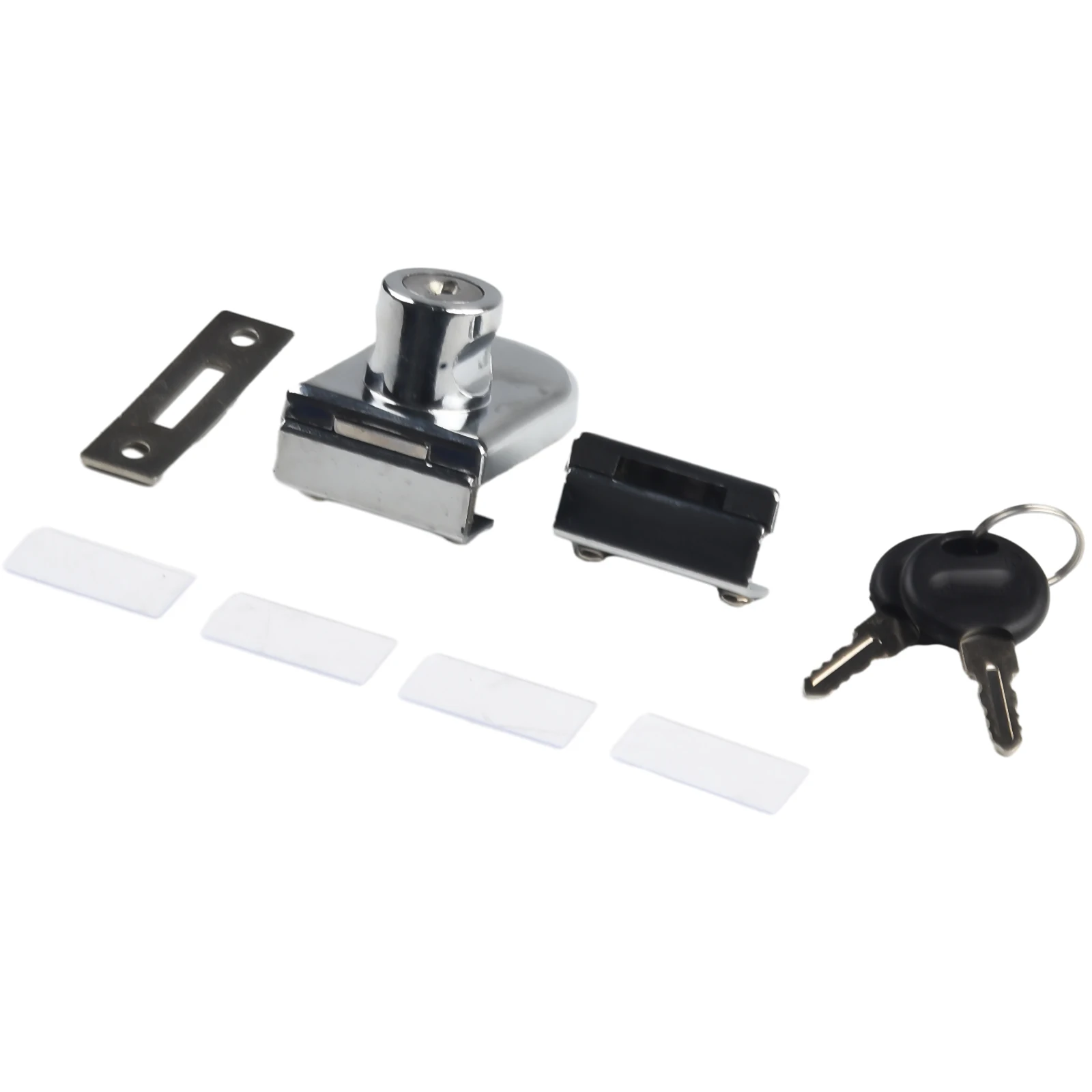 Replacement Punch free Glass Door Lock Double-Door Improvement Hardware Kitchen Keys Silver Accessories Convenient
Replacement Punch free Glass Door Lock Double-Door Improvement Hardware Kitchen Keys Silver Accessories Convenient