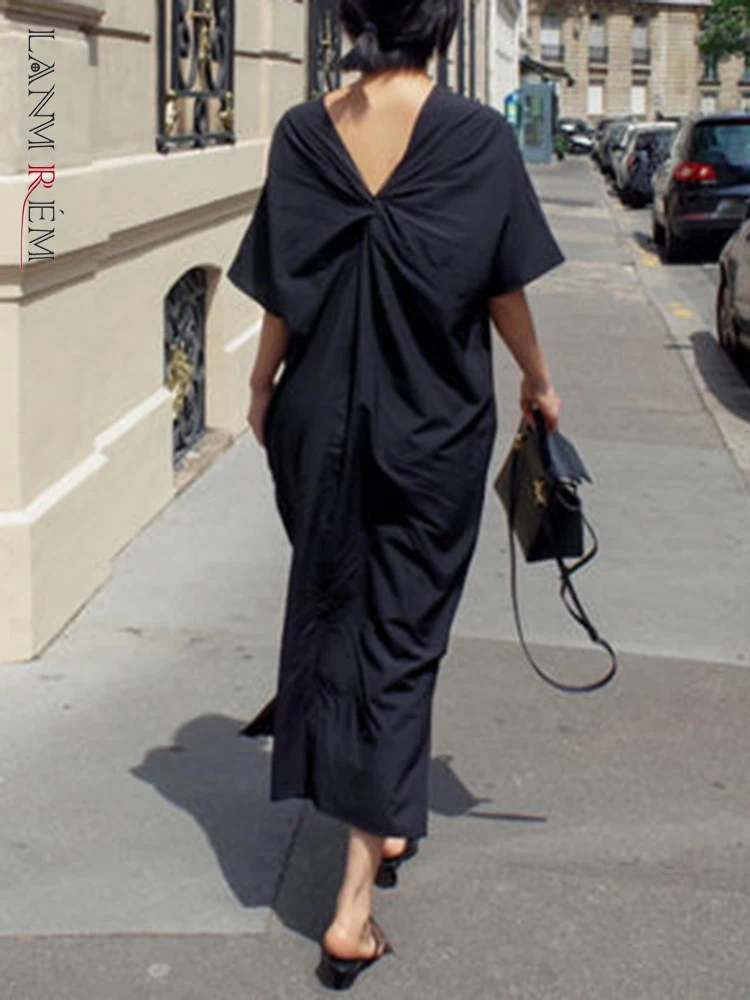 LANMREM 2023 Fashion Dress For Women O-neck Short Sleeves Backless Bow Split Dresses Casual Female Clothing Spring New 2YA722
LANMREM 2023 Fashion Dress For Women O-neck Short Sleeves Backless Bow Split Dresses Casual Female Clothing Spring New 2YA722