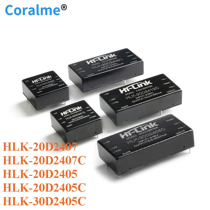 DC-DC Isolated Non-regulated DC DC Power Supply Module 24V to 5V 12V 20W 30W DC to DC HLK-20D2412 20D2405 20D2405C 30D2405C
DC-DC Isolated Non-regulated DC DC Power Supply Module 24V to 5V 12V 20W 30W DC to DC HLK-20D2412 20D2405 20D2405C 30D2405C