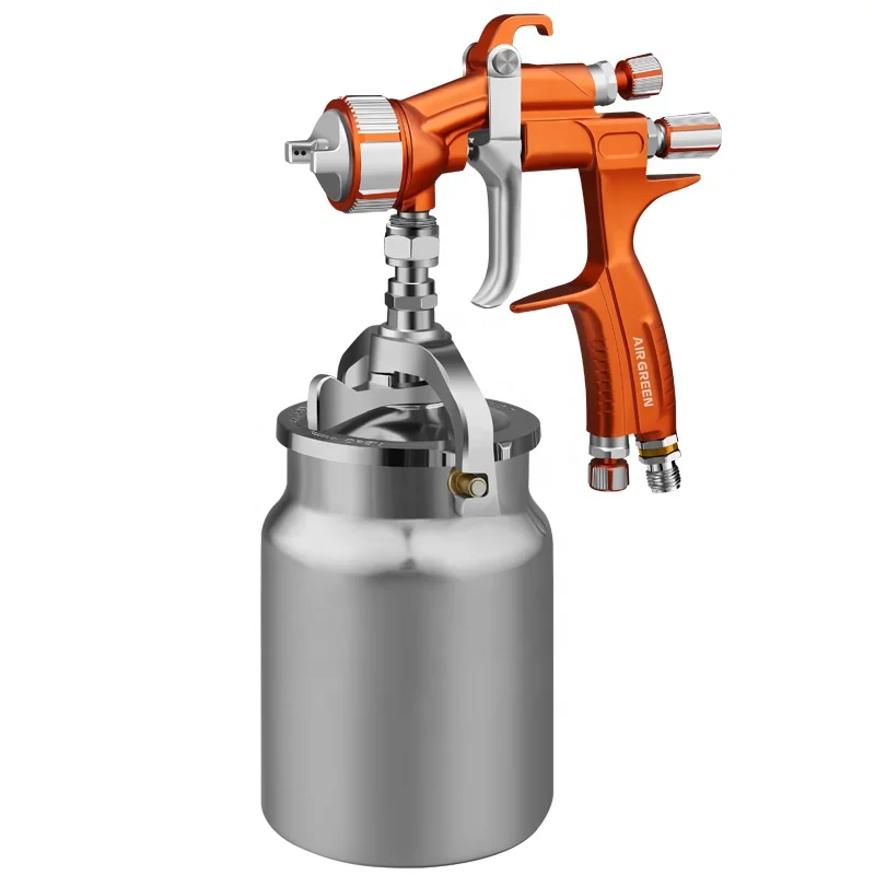 AIR GREEN HVLP New Automotive High Atomization Non-Drip LVMP Spray Gun Top-coat Factory Price 1.3mm Car Painting Sprayer
AIR GREEN HVLP New Automotive High Atomization Non-Drip LVMP Spray Gun Top-coat Factory Price 1.3mm Car Painting Sprayer