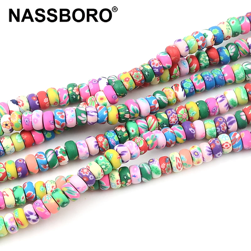 3x6mm Colorful Flower Flat Round Shape Loose Spacer Polymer Clay Beads For Jewelry Making DIY Handmade Accessories
3x6mm Colorful Flower Flat Round Shape Loose Spacer Polymer Clay Beads For Jewelry Making DIY Handmade Accessories