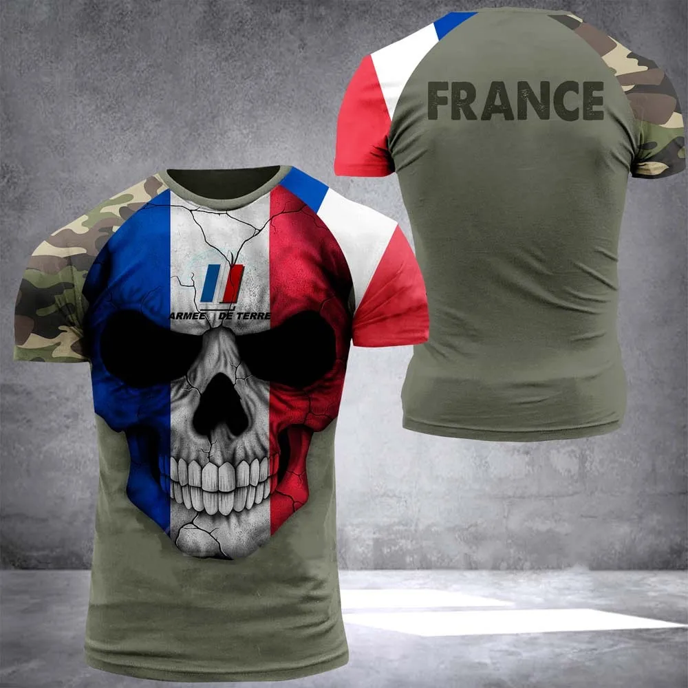 Мужская футболка для лета 2022 с изображением французского солдата русская