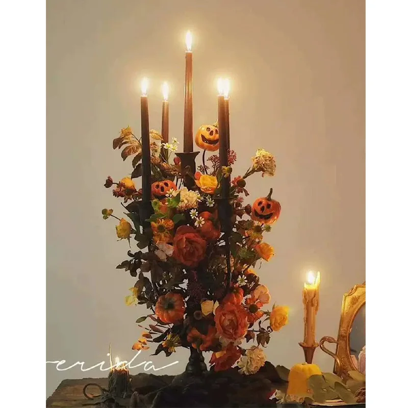 Antique Home 5 Arm Rustic Long Stemmed Taper Candle Holder Indoor & Outdoor Centerpieces For Wedding Table Candelabra 
Antique Home 5 Arm Rustic Long Stemmed Taper Candle Holder Indoor & Outdoor Centerpieces For Wedding Table Candelabra