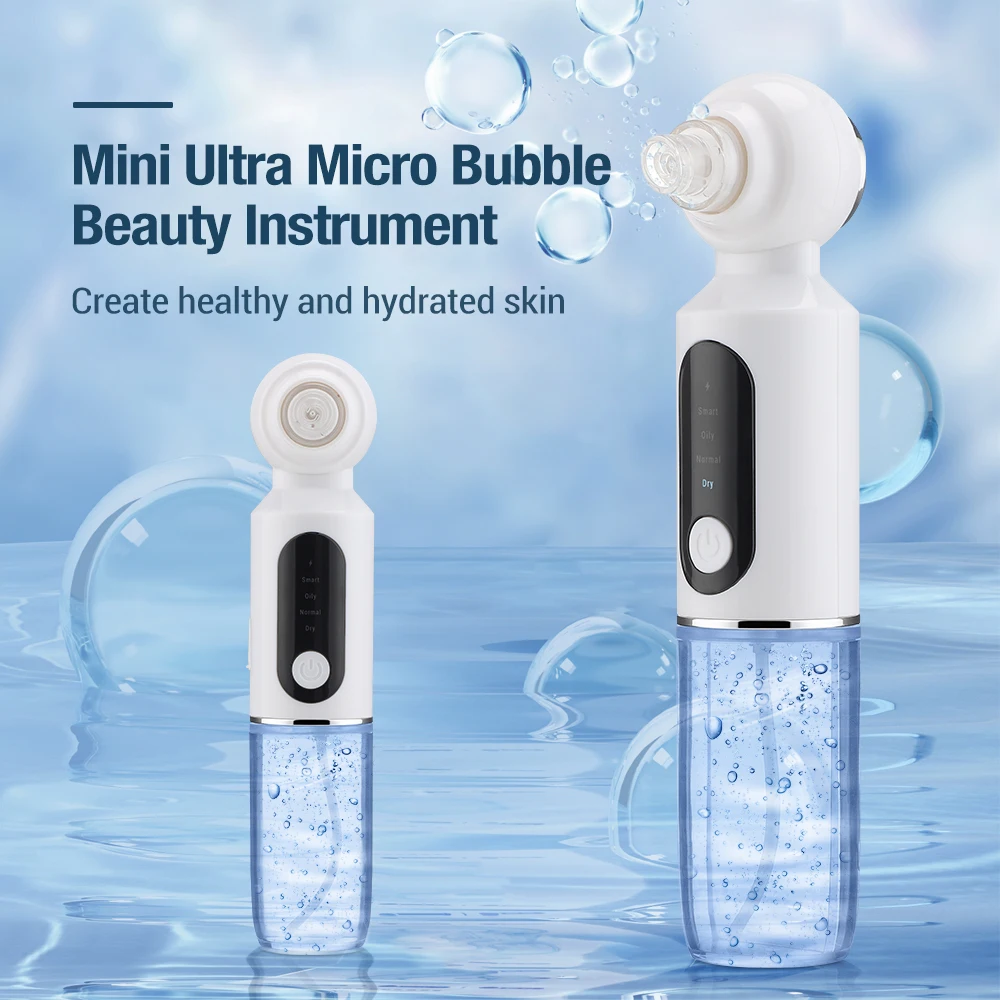 Mini Deep Cleansing Blackhead Ultra Micro Bubble Beauty Instrument Blue Light Sterilization Small Electric Skin Beauty Device
Mini Deep Cleansing Blackhead Ultra Micro Bubble Beauty Instrument Blue Light Sterilization Small Electric Skin Beauty Device