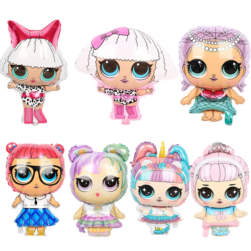 LOL Surprise Doll Cartoon Balloons Girls Birthday Party Decorations Aluminum Foil Balloons Children’s Birthday Christmas Gifts
LOL Surprise Doll Cartoon Balloons Girls Birthday Party Decorations Aluminum Foil Balloons Children’s Birthday Christmas Gifts