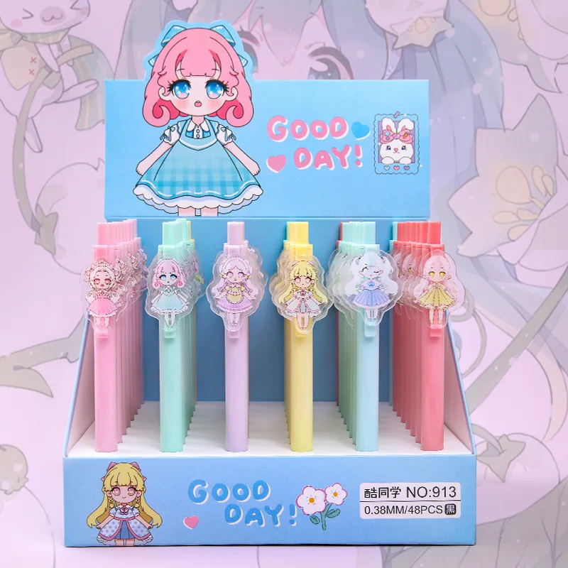 48pcs Lolita Kawaii Astronaut Gel Pens Set School Office 0.5mm Ink Neutral Pen Autograph Rollerball Pen Supplies Stationery Gift
48pcs Lolita Kawaii Astronaut Gel Pens Set School Office 0.5mm Ink Neutral Pen Autograph Rollerball Pen Supplies Stationery Gift