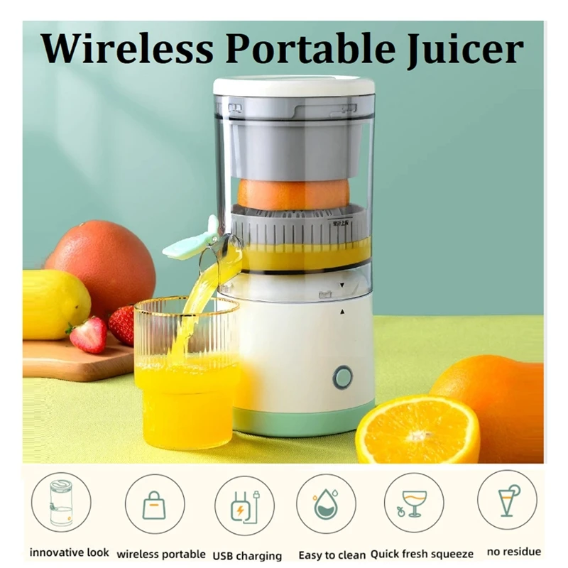 Wireless Slow Juicer Electric Juicers Orange Lemon Juicer USB Fruit Extractor Automatic Small Electric Juicer Cup 45W
Wireless Slow Juicer Electric Juicers Orange Lemon Juicer USB Fruit Extractor Automatic Small Electric Juicer Cup 45W