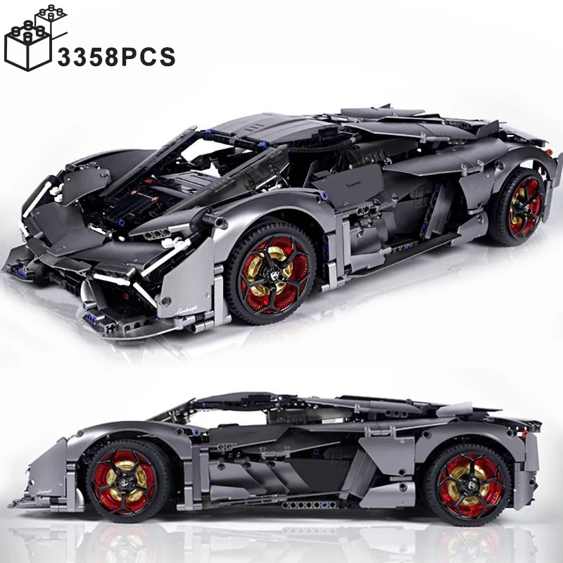 3358PCS Technical 1:8 Lambor Terzo Millennio Black Sport Car Building Blocks DJ Rambo Assemble Bricks Toys Gifts For Kids Boys
3358PCS Technical 1:8 Lambor Terzo Millennio Black Sport Car Building Blocks DJ Rambo Assemble Bricks Toys Gifts For Kids Boys