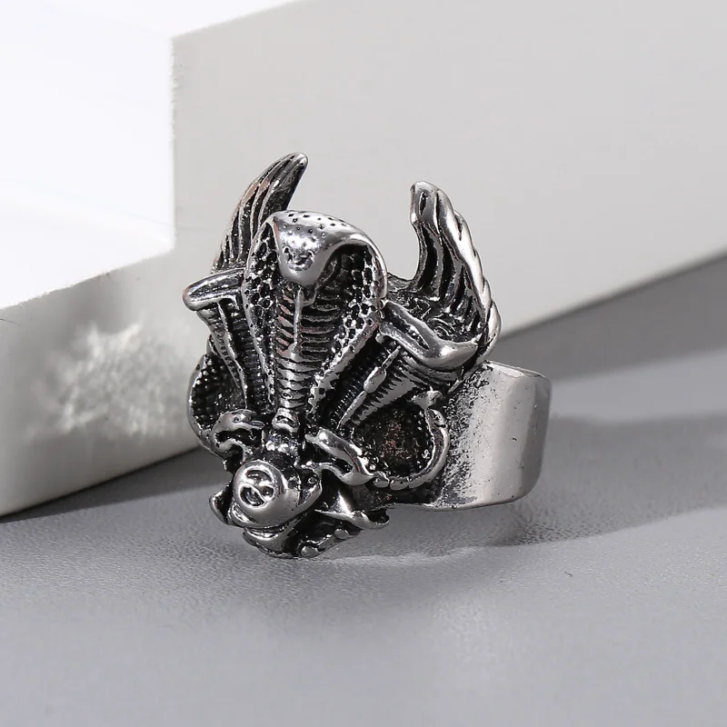 Vintage Fashion Personalized Cobra Versatile Men's and Women's Open Ring Personalized Dominant Trendy Jewelry
Vintage Fashion Personalized Cobra Versatile Men's and Women's Open Ring Personalized Dominant Trendy Jewelry