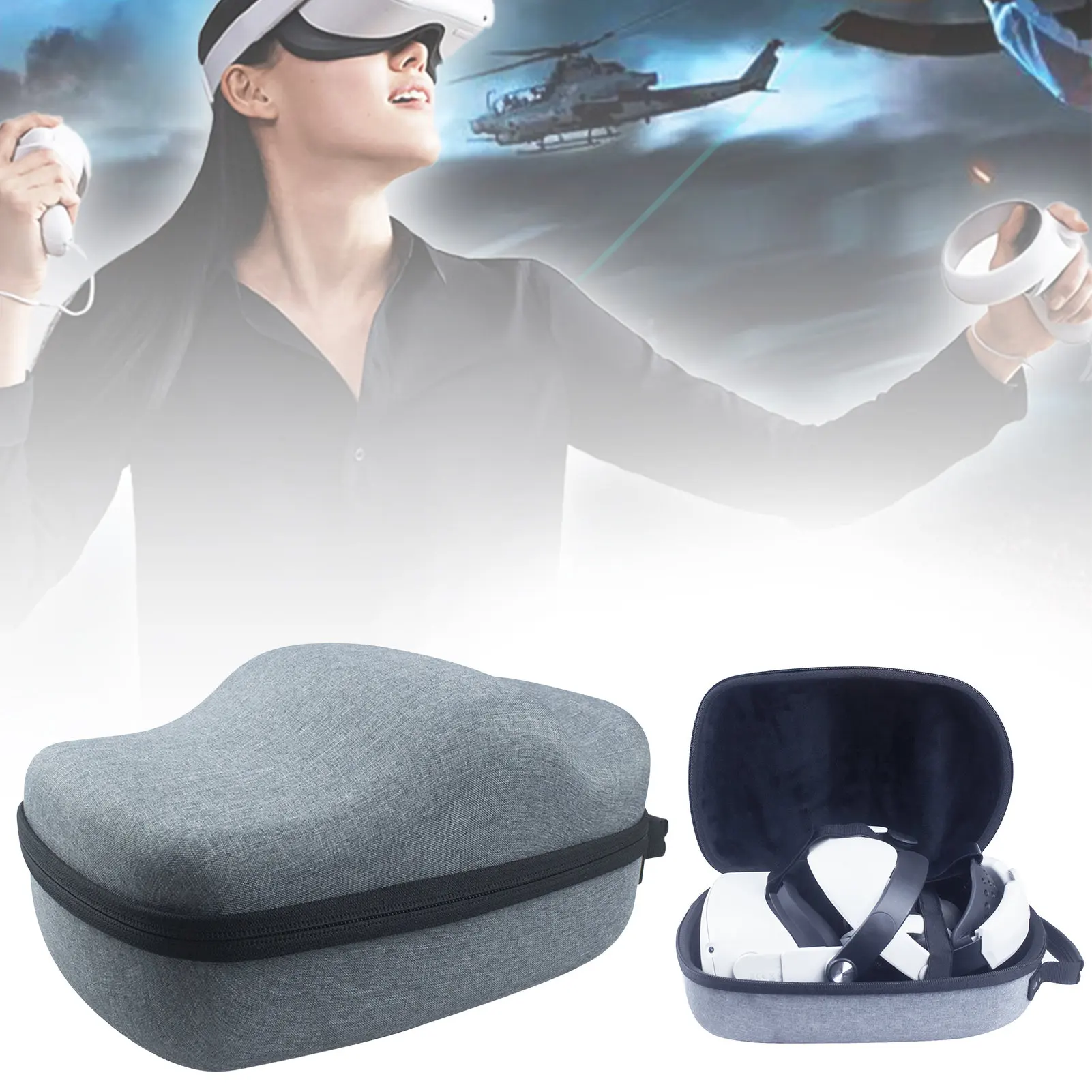 EVA Travel Storage Bag ForOculus Quest 2 For Oculus Quest VR Glasses Carry Case VR Headset Controllers Pouch Accessories
EVA Travel Storage Bag ForOculus Quest 2 For Oculus Quest VR Glasses Carry Case VR Headset Controllers Pouch Accessories
