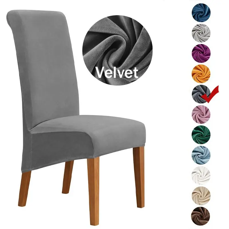 Velvet High Back Chair Cover Soft Stretch Fabric Chair Covers For Dining Room Wedding Hotel Banquet Home Seat Case XL/M Size
Velvet High Back Chair Cover Soft Stretch Fabric Chair Covers For Dining Room Wedding Hotel Banquet Home Seat Case XL/M Size