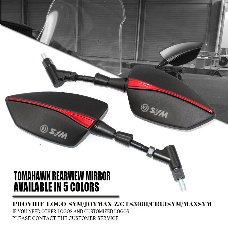Motorcycle Rearview Side Mirrors Universal For SYM JOYMAX 250i 300 sym 150 125 CTS CRUISYM 180 300i MAXSYM 400 600
Motorcycle Rearview Side Mirrors Universal For SYM JOYMAX 250i 300 sym 150 125 CTS CRUISYM 180 300i MAXSYM 400 600