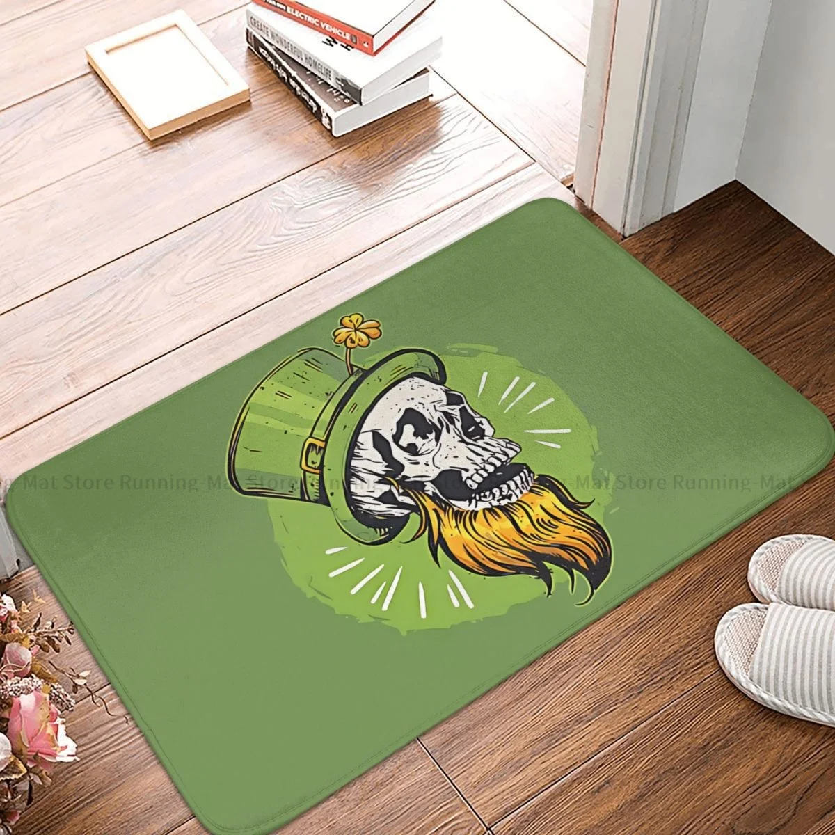 St Patrick's Day Non-slip Doormat Skull Living Room Bedroom Mat Prayer Carpet Flannel Pattern Decor
St Patrick's Day Non-slip Doormat Skull Living Room Bedroom Mat Prayer Carpet Flannel Pattern Decor