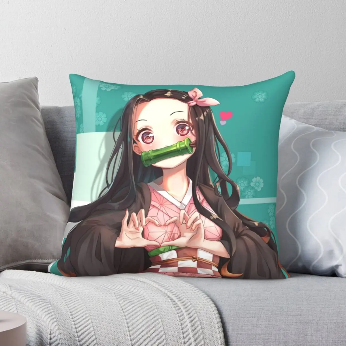 Nezuko Kamado Square Pillowcase Polyester Linen Velvet Printed Zip Decor Throw Pillow Case Home Cushion Cover
Nezuko Kamado Square Pillowcase Polyester Linen Velvet Printed Zip Decor Throw Pillow Case Home Cushion Cover