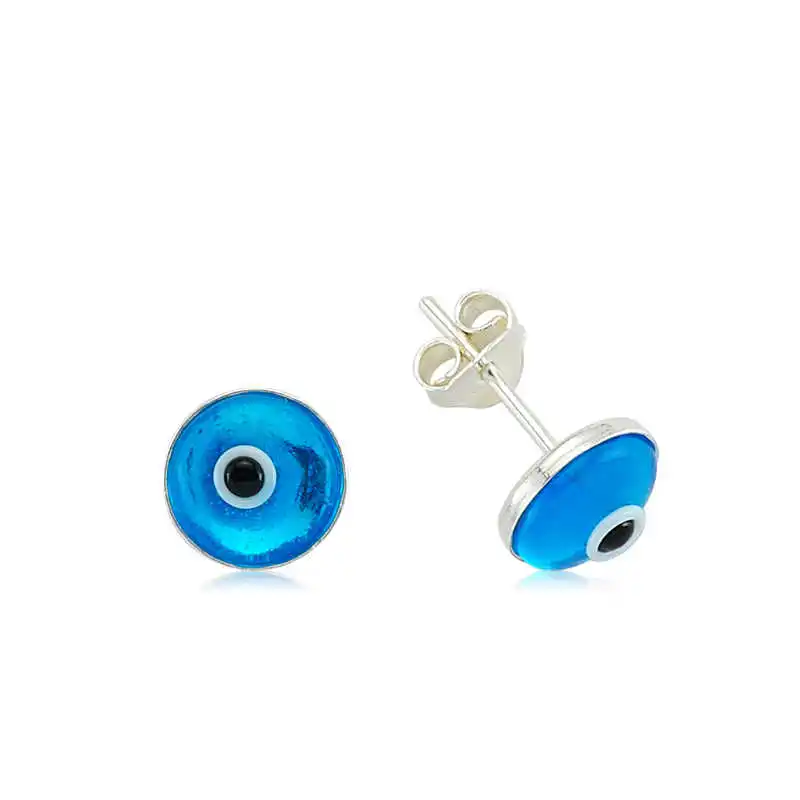 Tevuli 925 Sterling Silver Round Evil Eye Studded Earrings
Tevuli 925 Sterling Silver Round Evil Eye Studded Earrings
