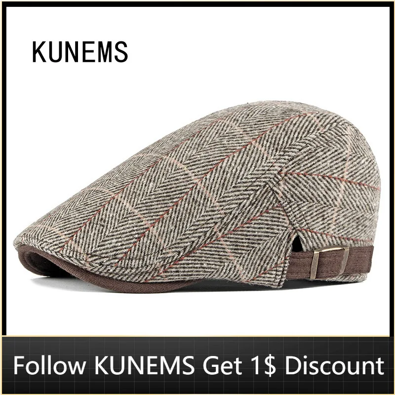 KUNEMS Winter Cotton Knit Berets Boina Casual Check Newsboy Hats for Men Fashion Retro Flat Hat Dad Cap Gorros Hombre
KUNEMS Winter Cotton Knit Berets Boina Casual Check Newsboy Hats for Men Fashion Retro Flat Hat Dad Cap Gorros Hombre