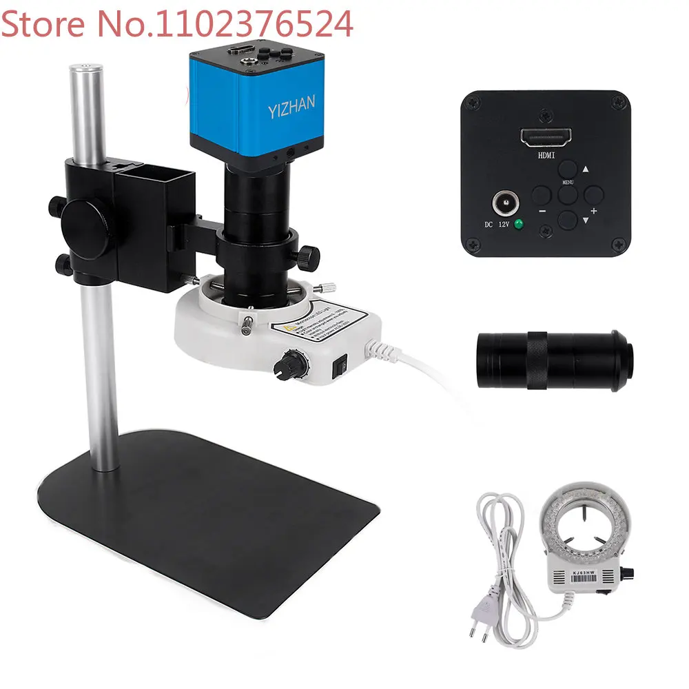 2MP Industrial Video Microscope Camera Set 130X Long Lens LED Ring Light for Phone PCB Soldering Repair
2MP Industrial Video Microscope Camera Set 130X Long Lens LED Ring Light for Phone PCB Soldering Repair