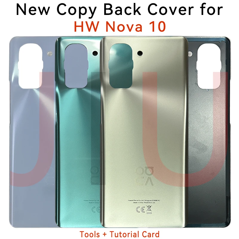 

6.67" For Huawei Nova 10 NCO-AL00 NCO-LX1 Battery Cover Rear Door Housing Back Case Replaced Phone For Nova 10 Battery Cover